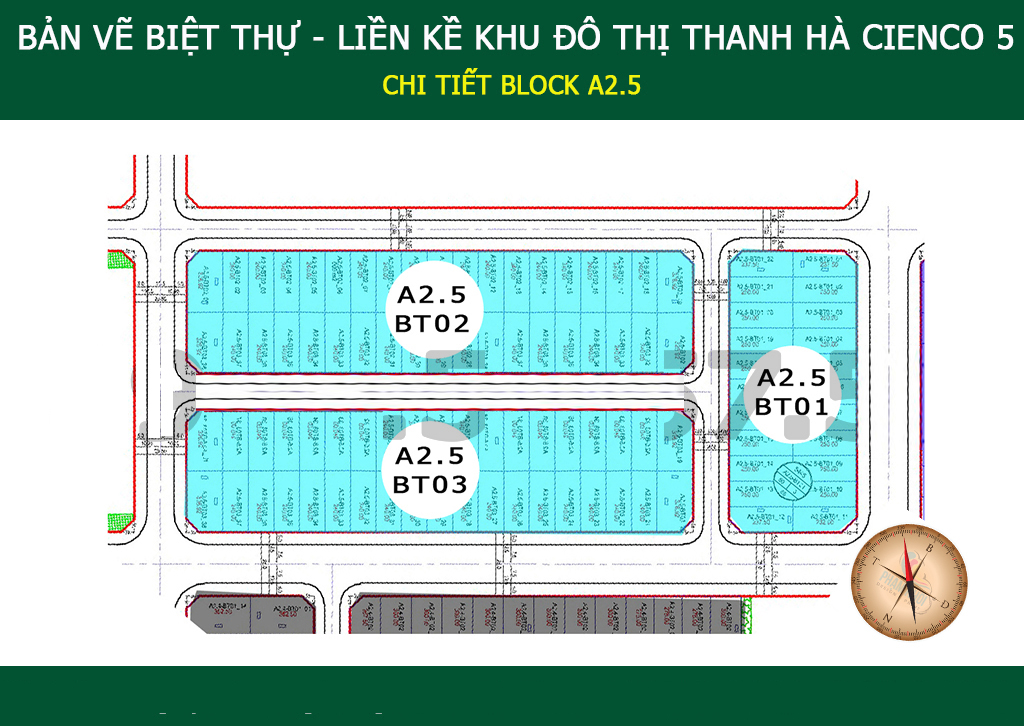 Bán biệt thự khu A 2.5 Khu đô thị Thanh Hà