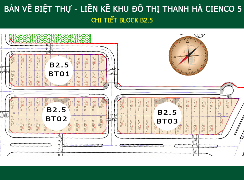Bán biệt thự khu B 2.5 khu đô thị Thanh Hà