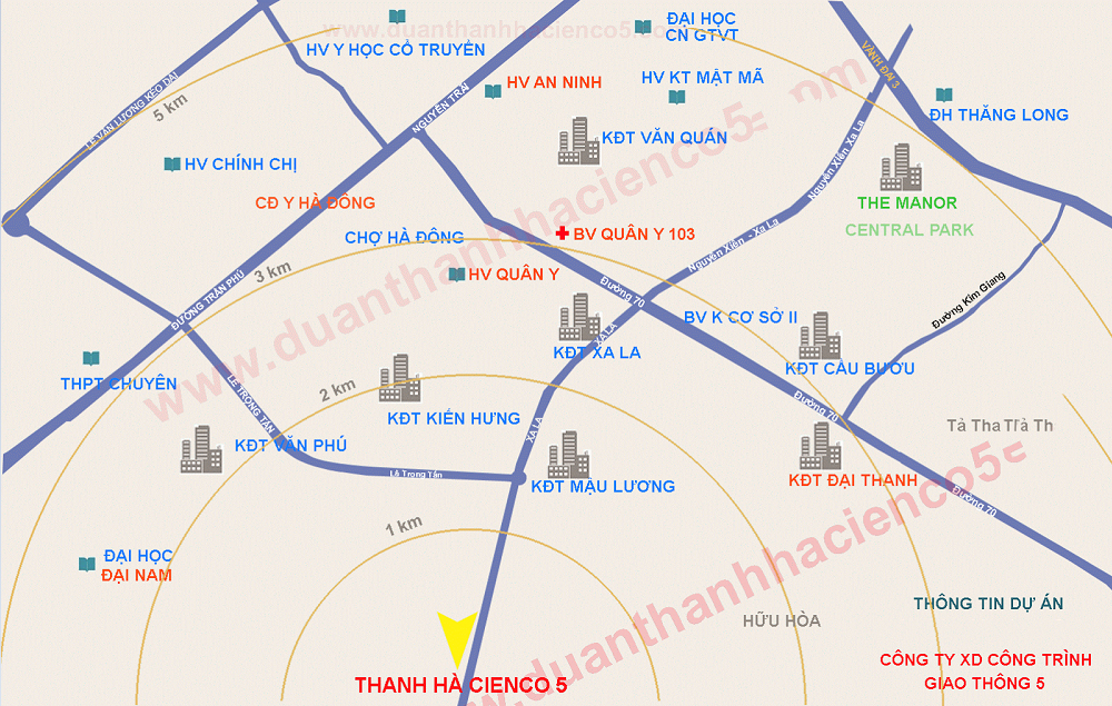 Vị trí đắc địa của dự án Khu đô thị Thanh Hà